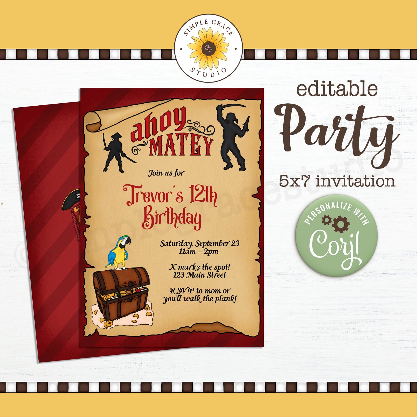 Pirate Party Invitation