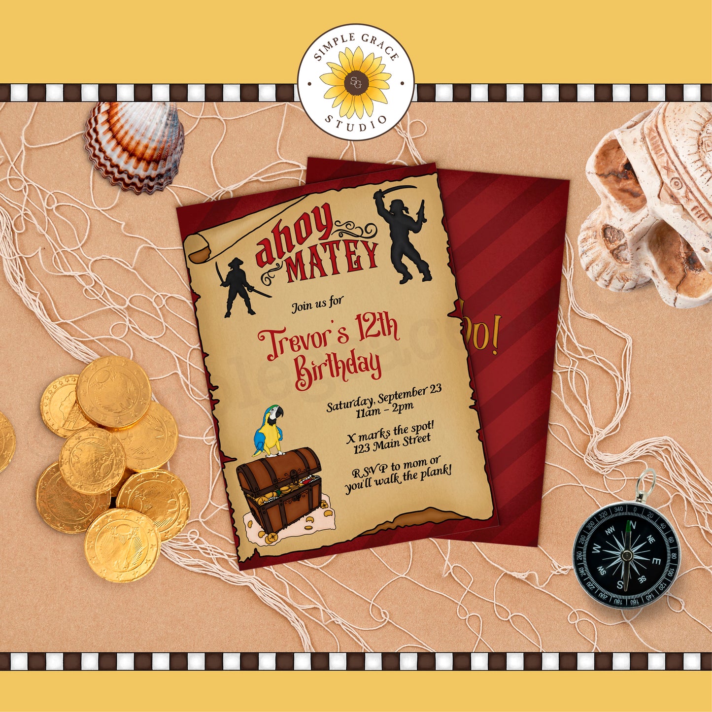 Pirate Party Invitation