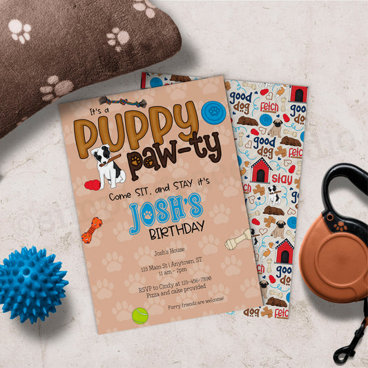 Puppy Party Invitation