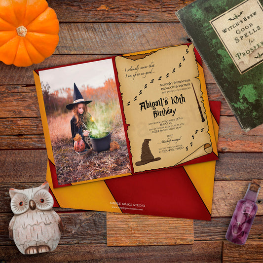 Wizardry Photo Invitation