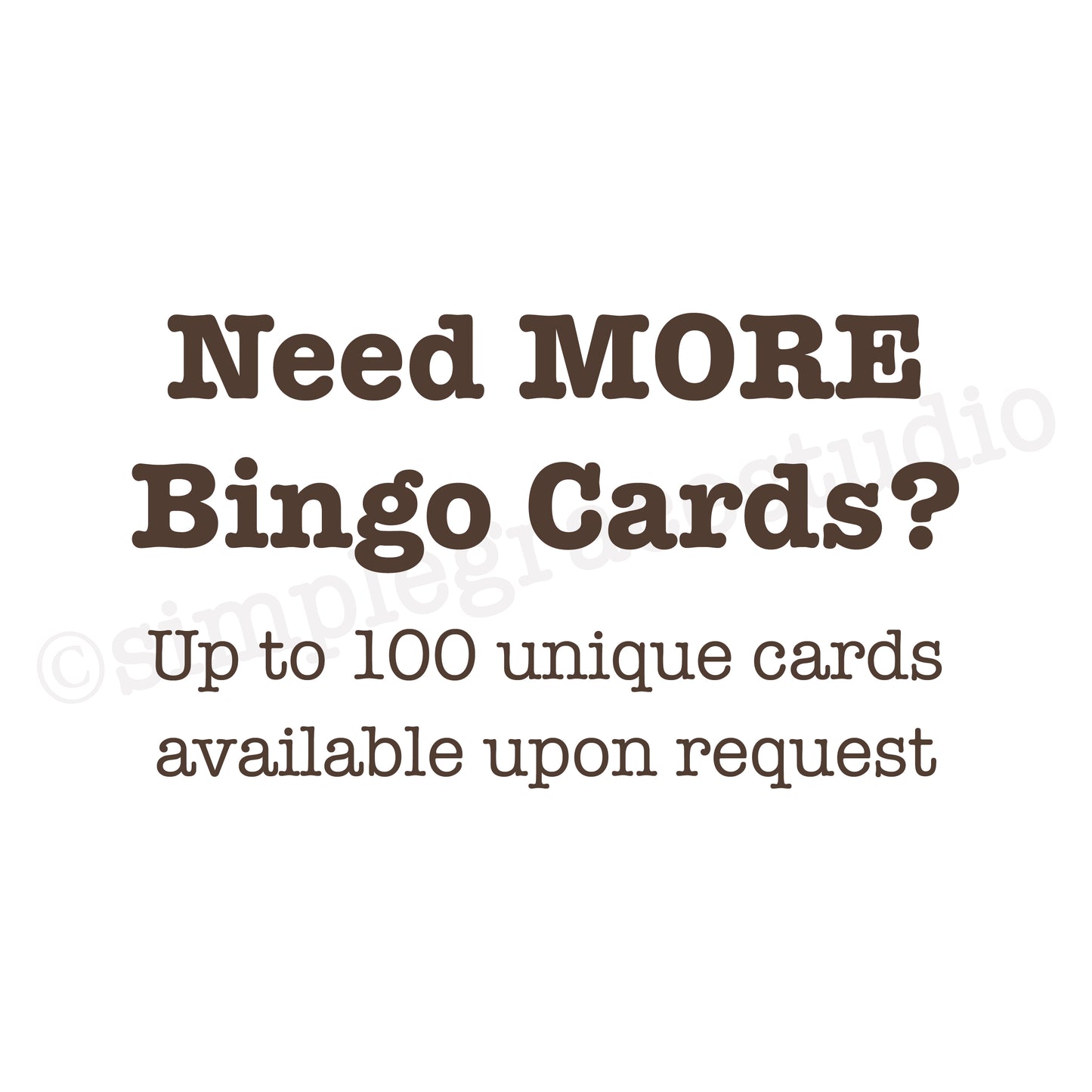 Christmas Bingo