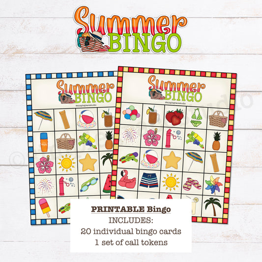 Summer Bingo Game