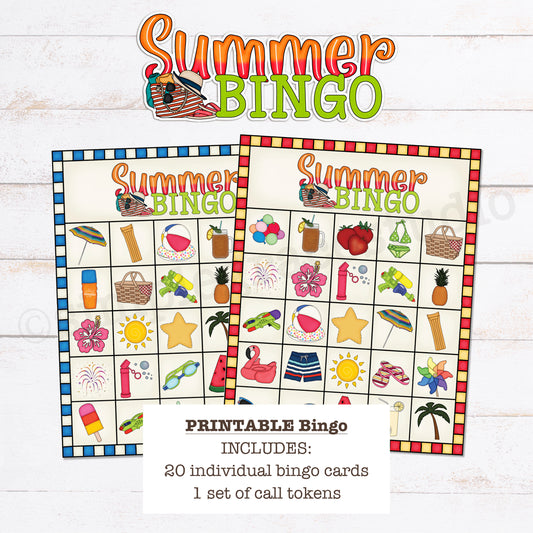 Summer Bingo Game