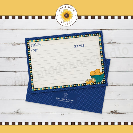 Lemon Recipe Card