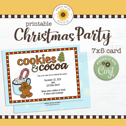 Christmas Cookie Party Invitation
