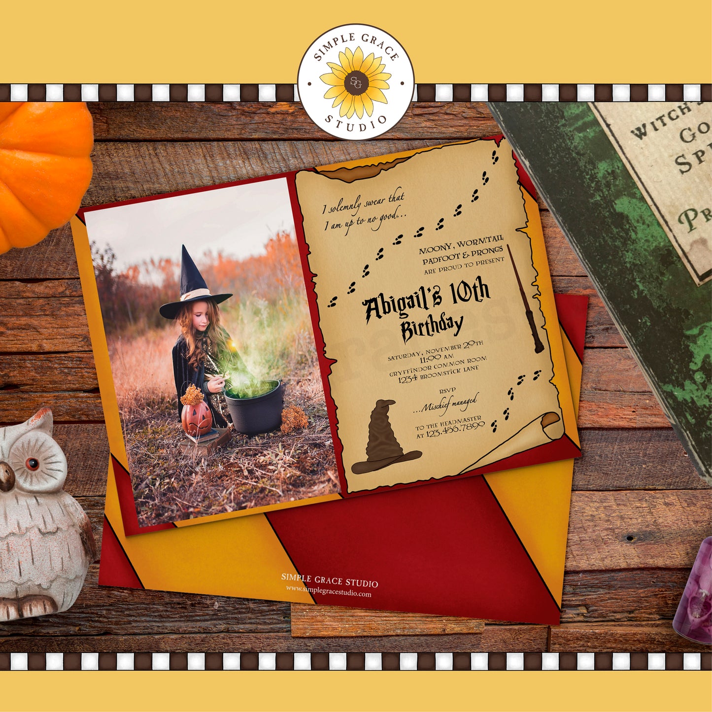 Wizardry Photo Invitation