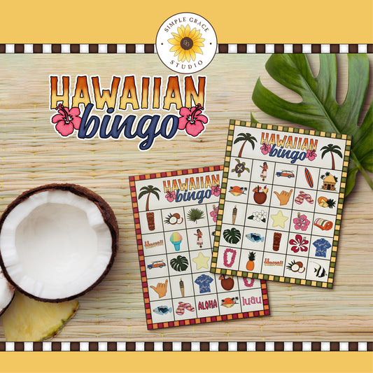 Hawaiian Luau Bingo