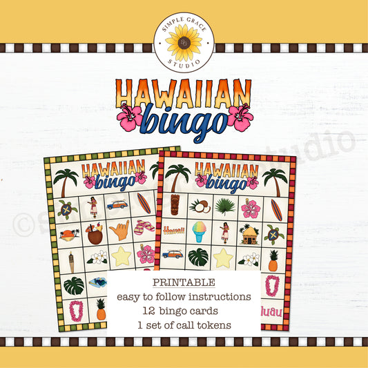 Hawaiian Luau Bingo