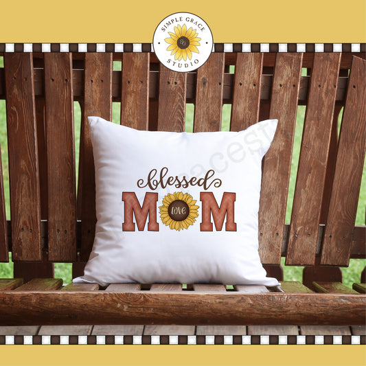 Blessed Mom Sublimation Clipart
