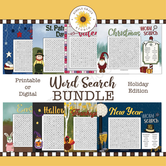 Holiday Word Search Bundle