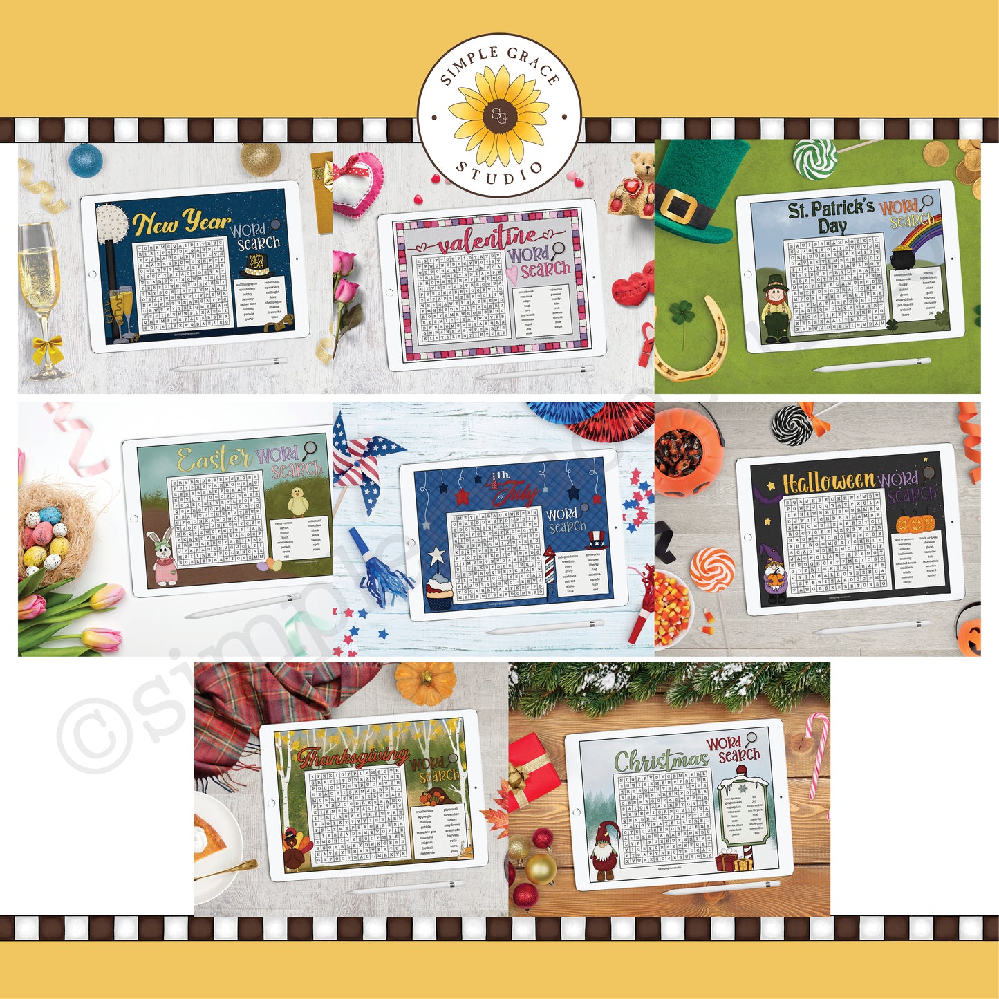Holiday Word Search Bundle