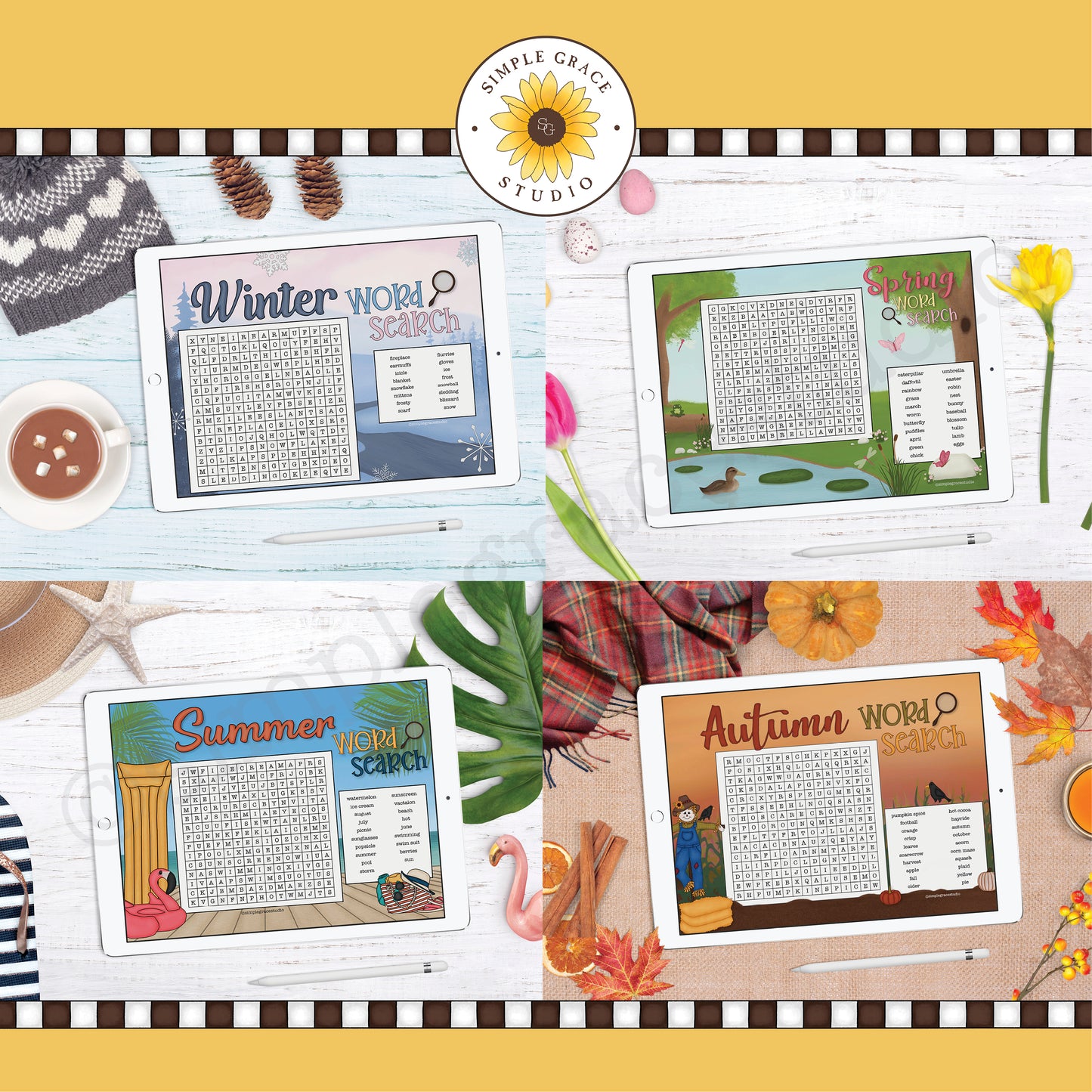 Seasonal Word Search Bundle