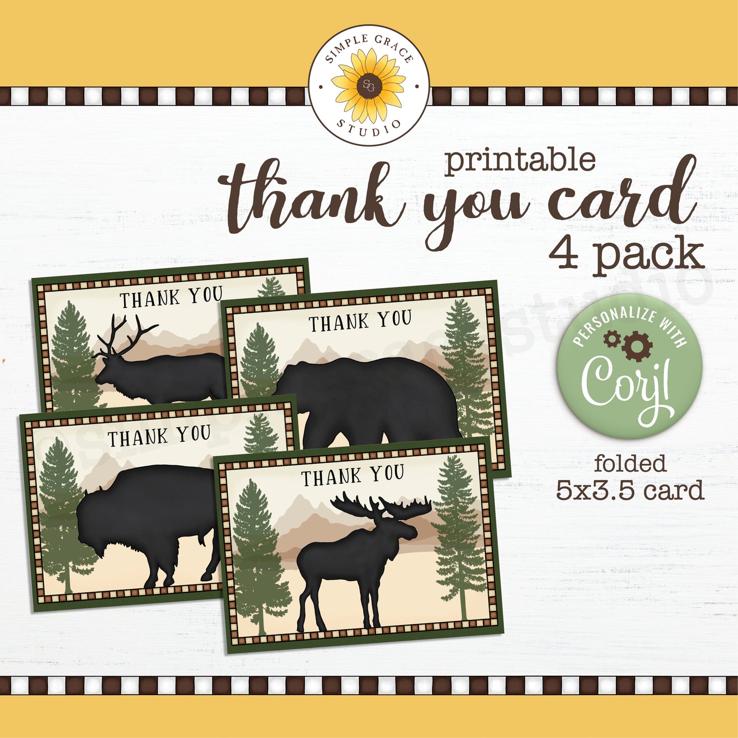 Mountain Thank You Card Set