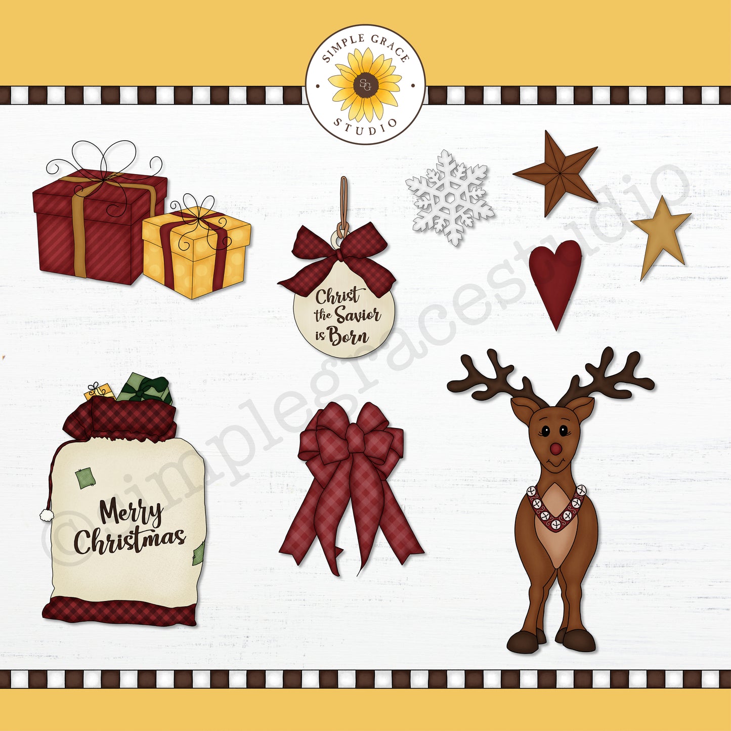 Country Christmas Clipart