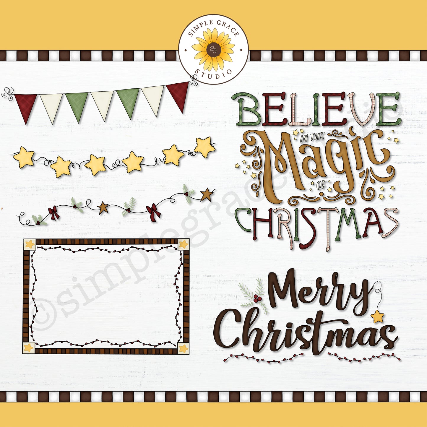Country Christmas Clipart