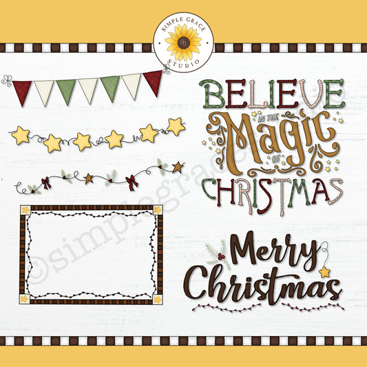 Country Christmas Clipart