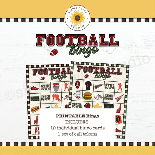 American Football Bingo