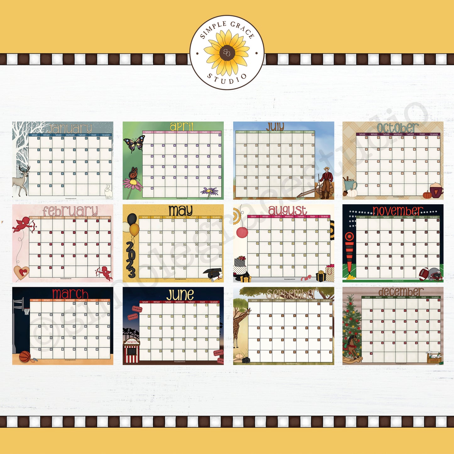 2023 Printable Calendar