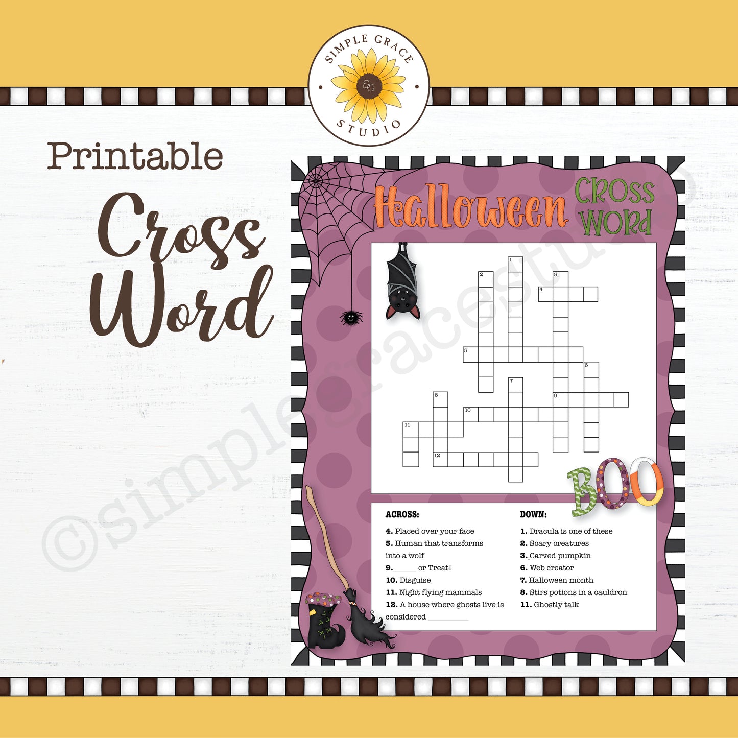 Halloween Crossword Puzzle