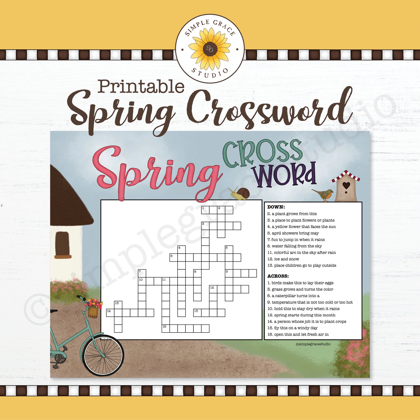 Spring Crossword Puzzle