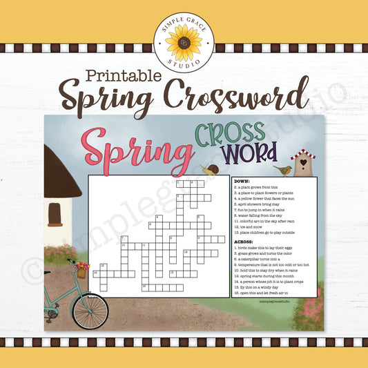 Spring Crossword Puzzle