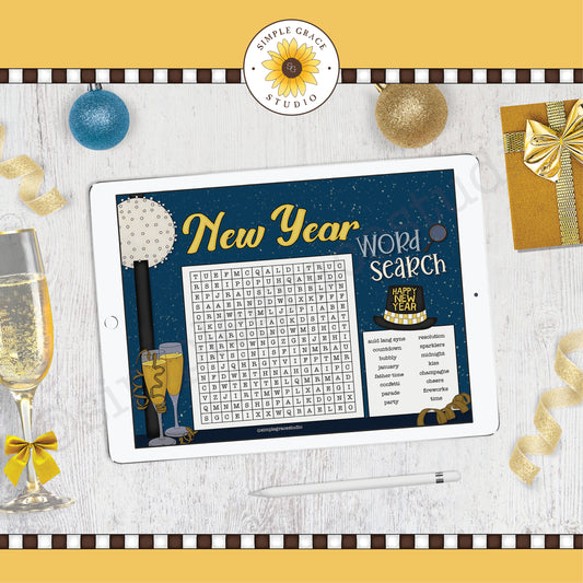 New Year Word Search