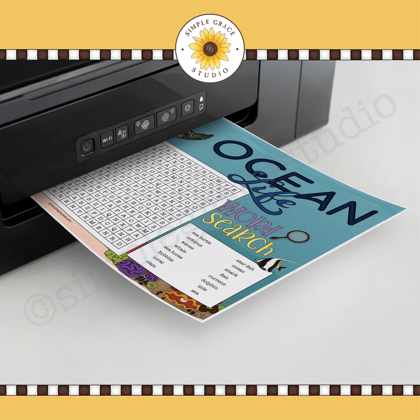 Ocean Life Word Search