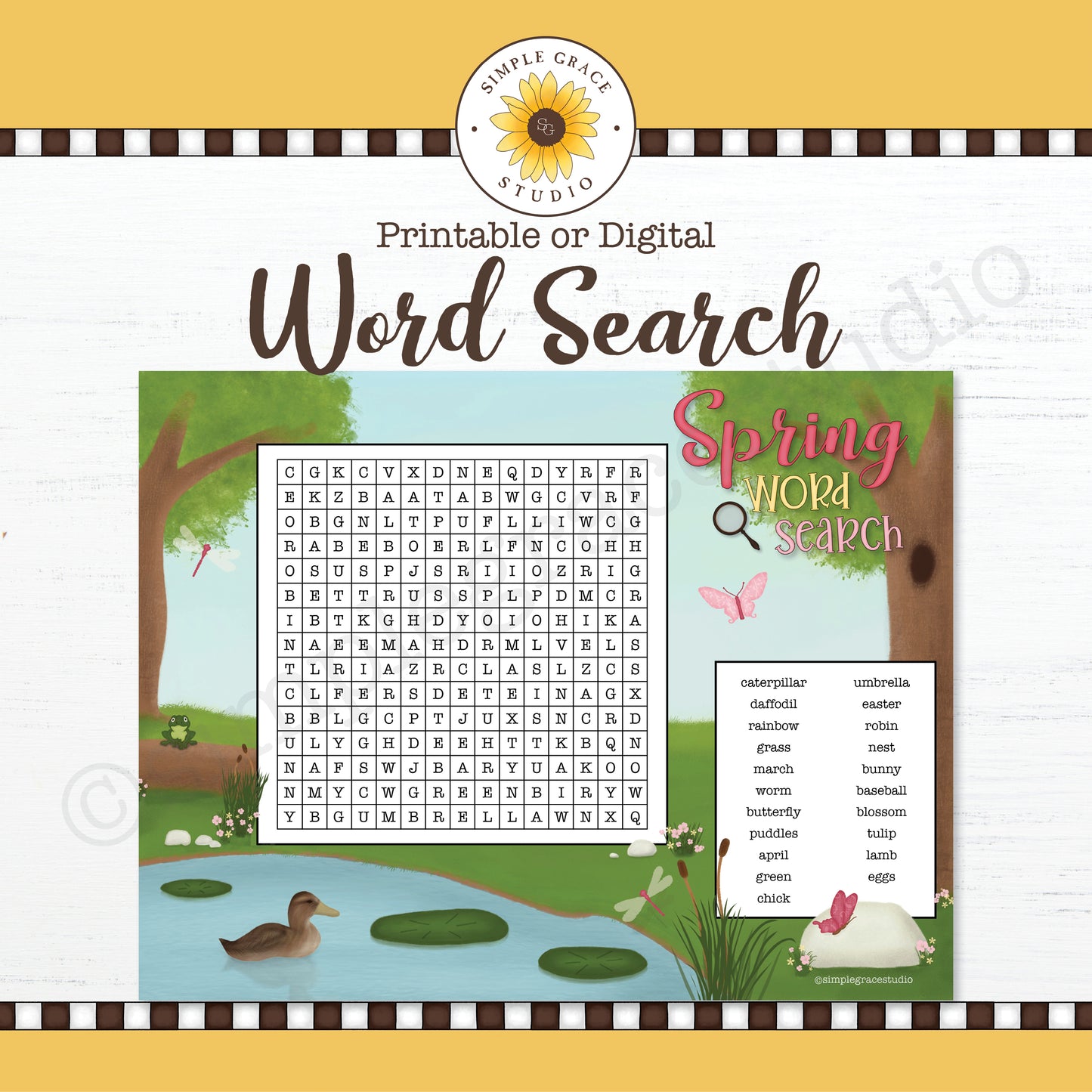 Spring Word Search