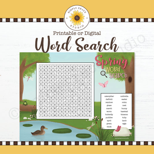 Spring Word Search
