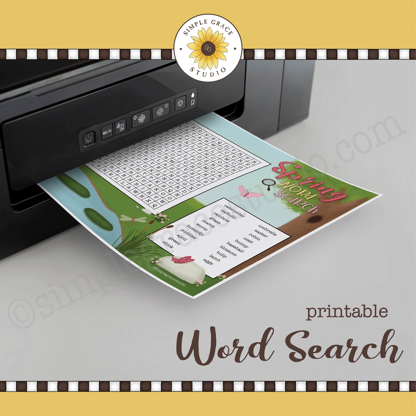 Spring Word Search