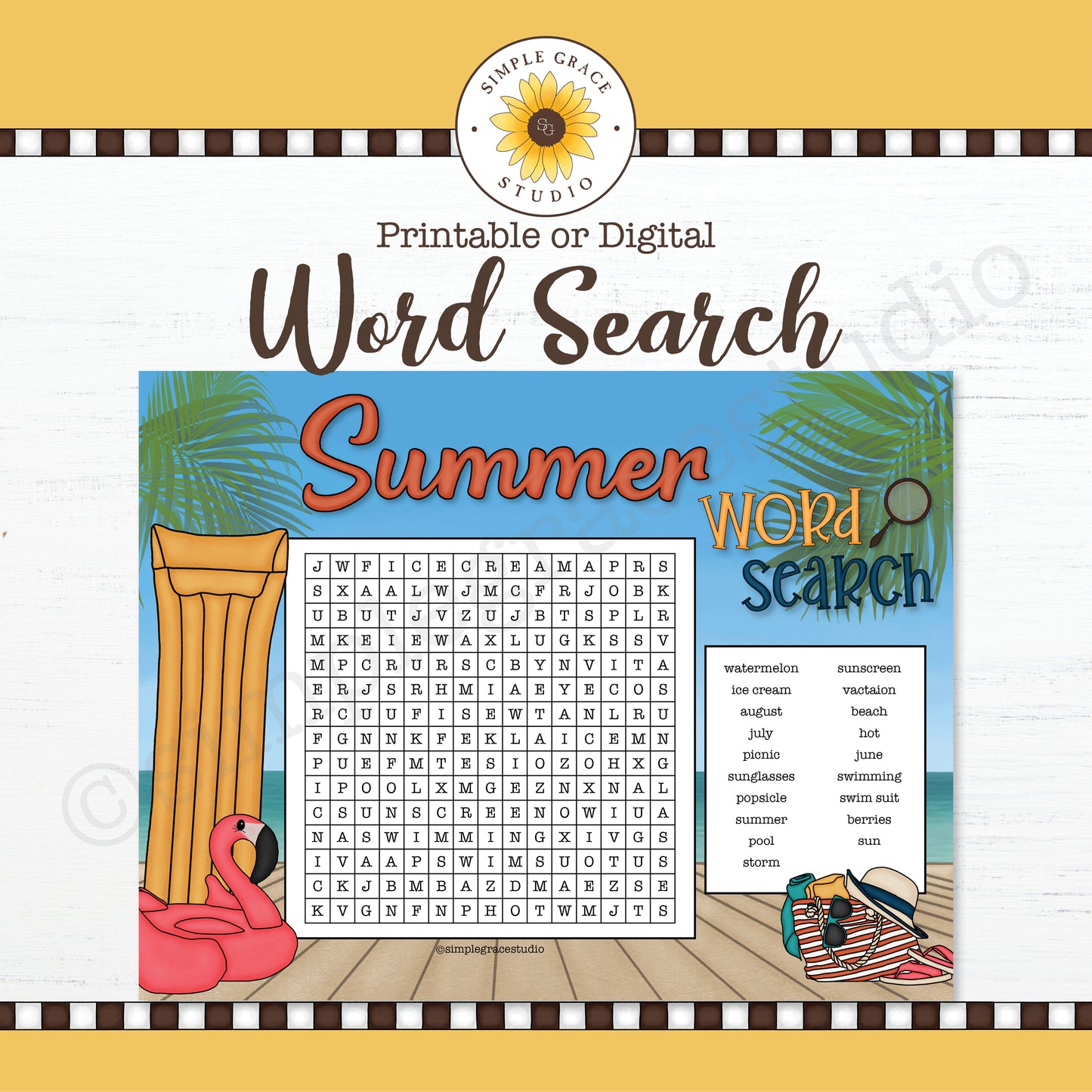 Summer Word Search