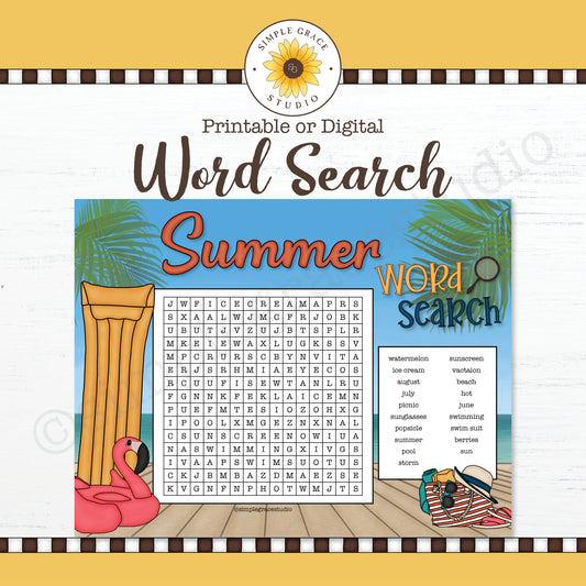 Summer Word Search