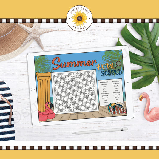 Summer Word Search