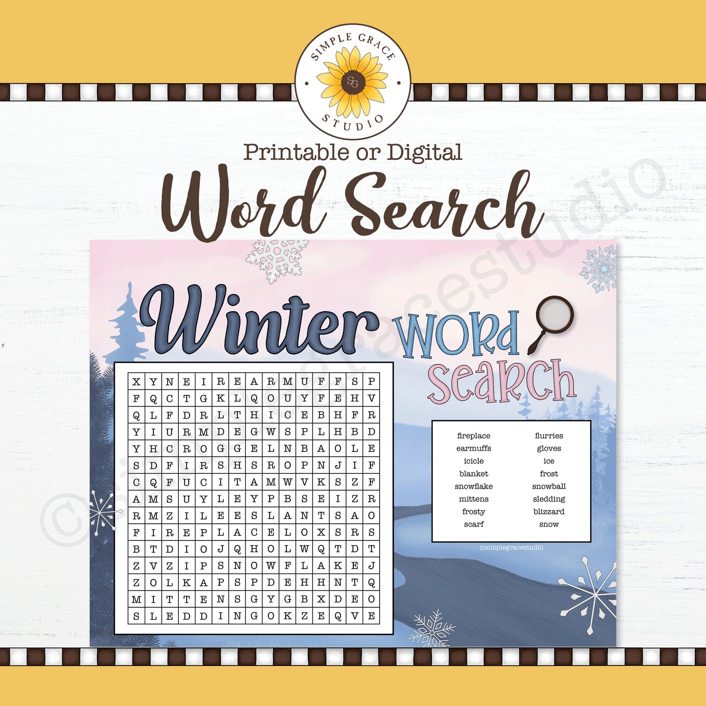 Winter Word Search