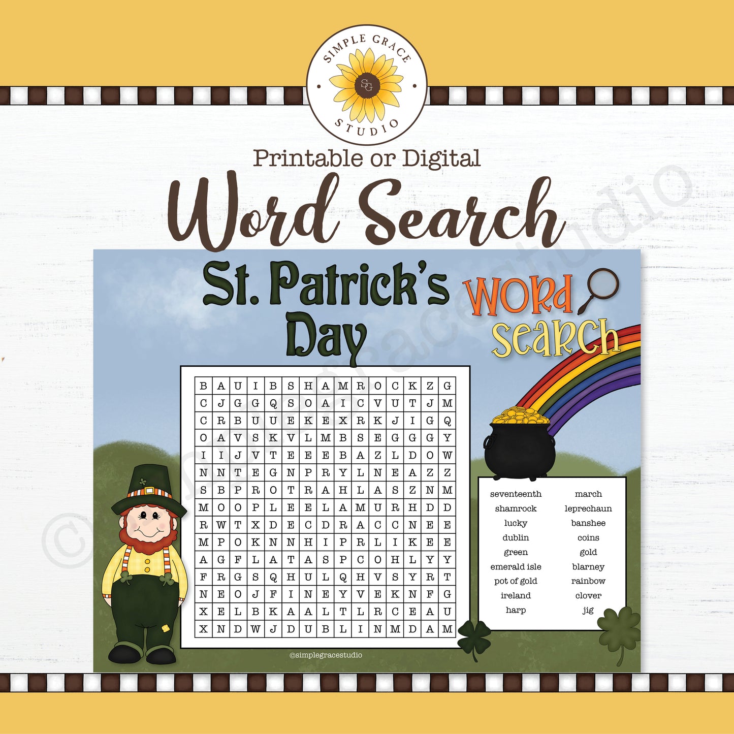 St. Patrick's Day Word Search