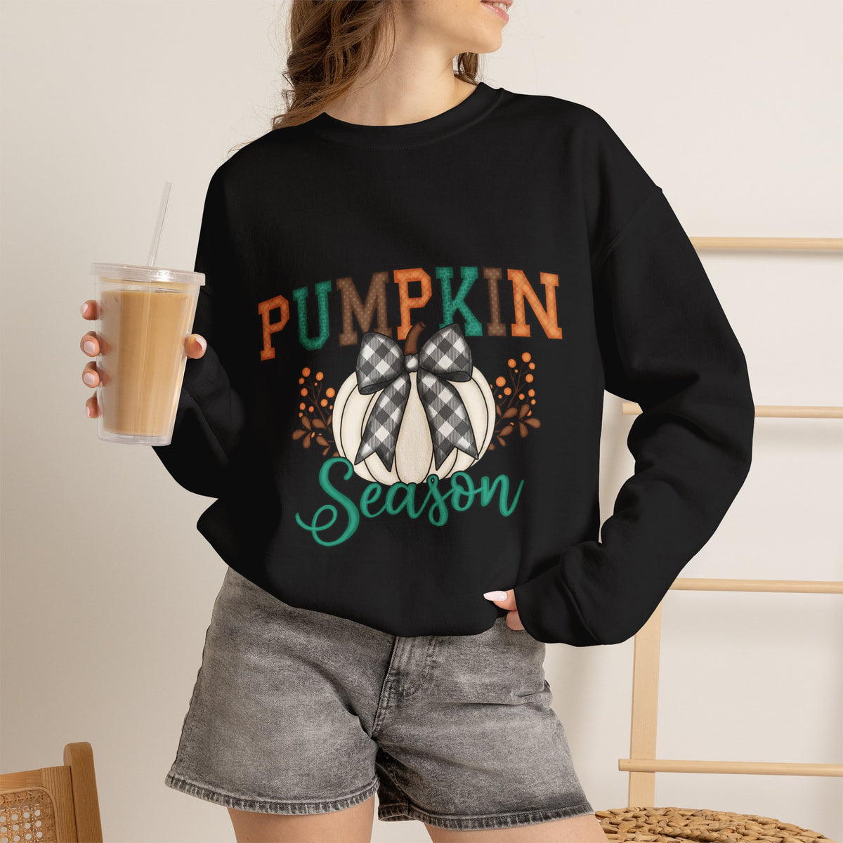 Pumpkin Season Fall Crewneck Sweatshirt
