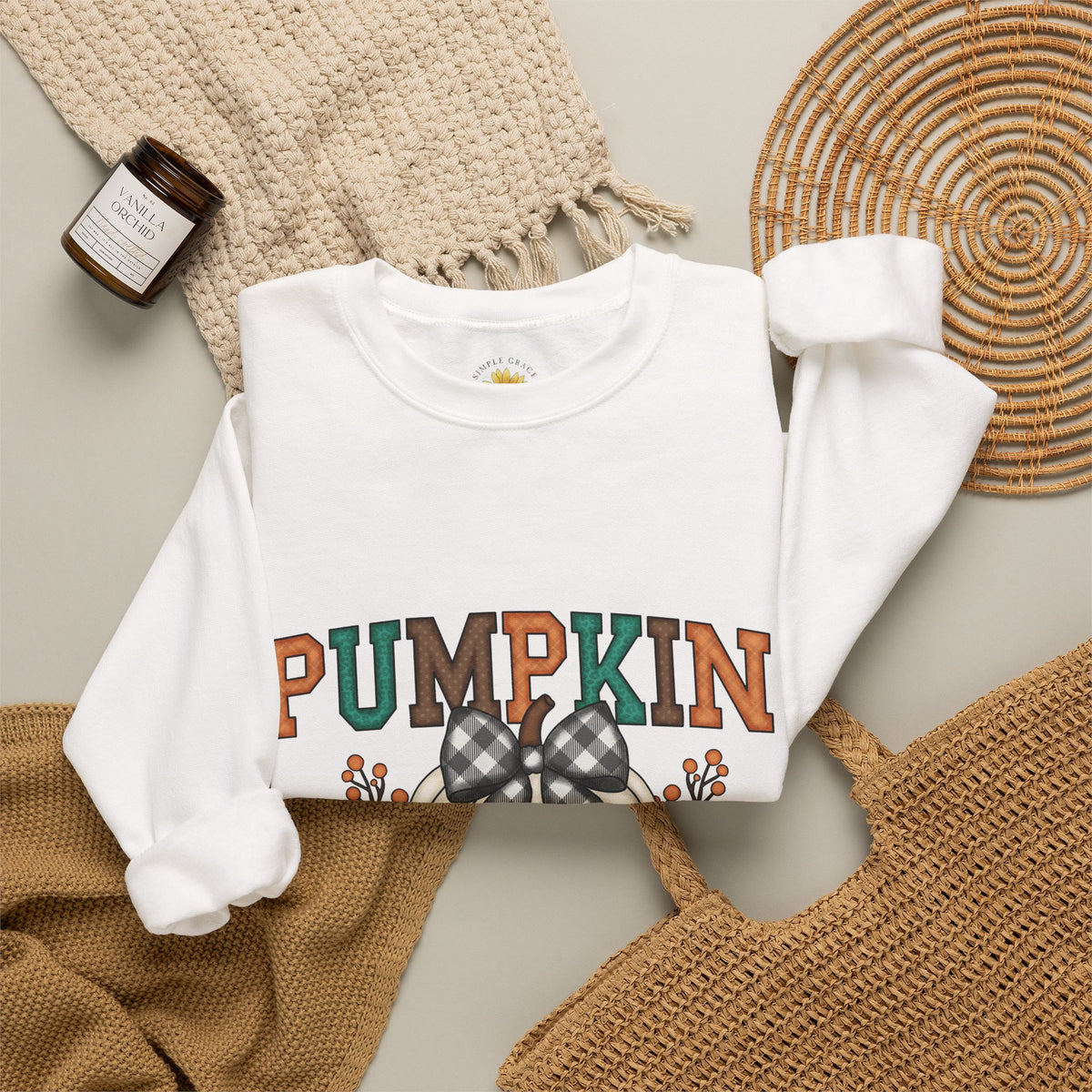 Pumpkin Season Fall Crewneck Sweatshirt