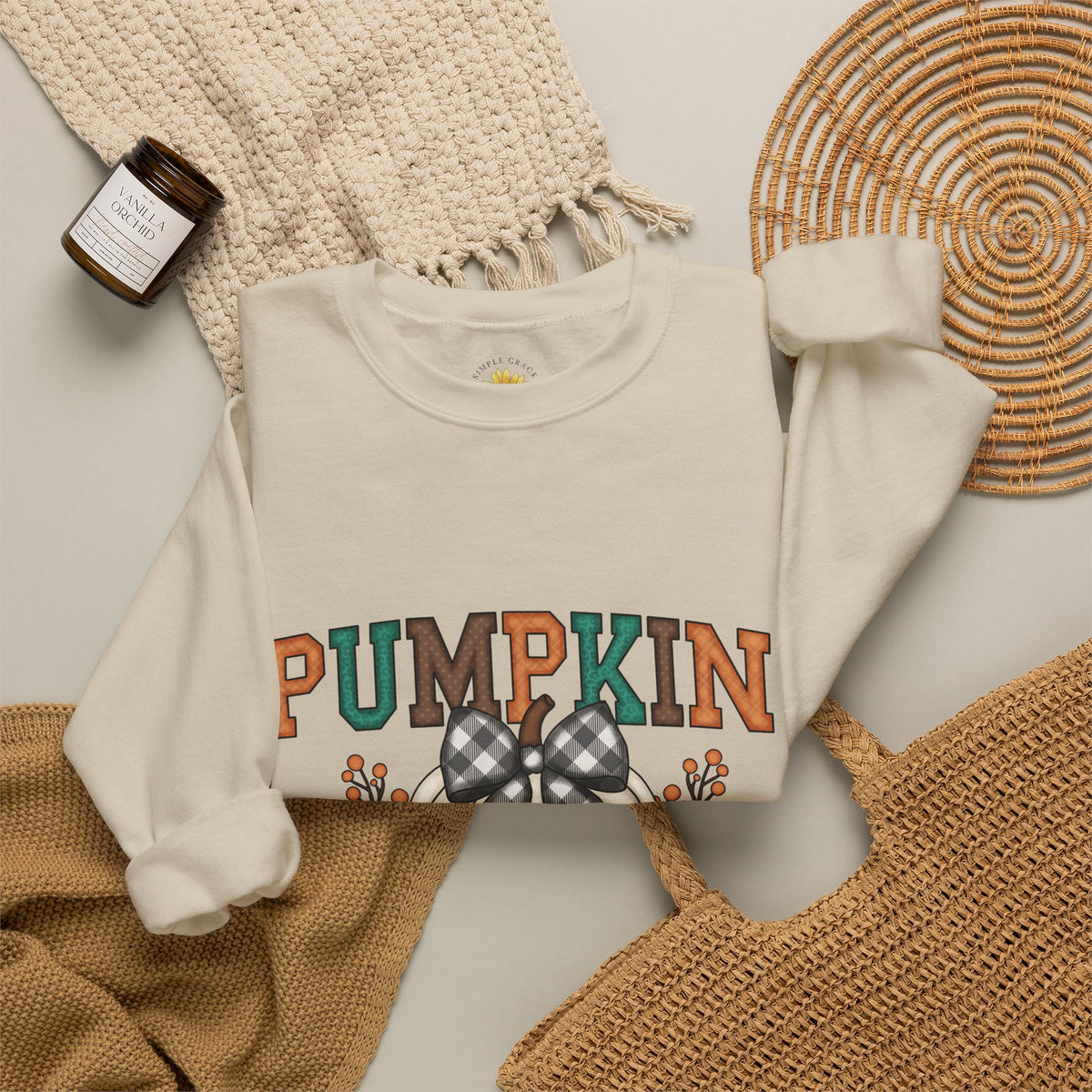 Pumpkin Season Fall Crewneck Sweatshirt