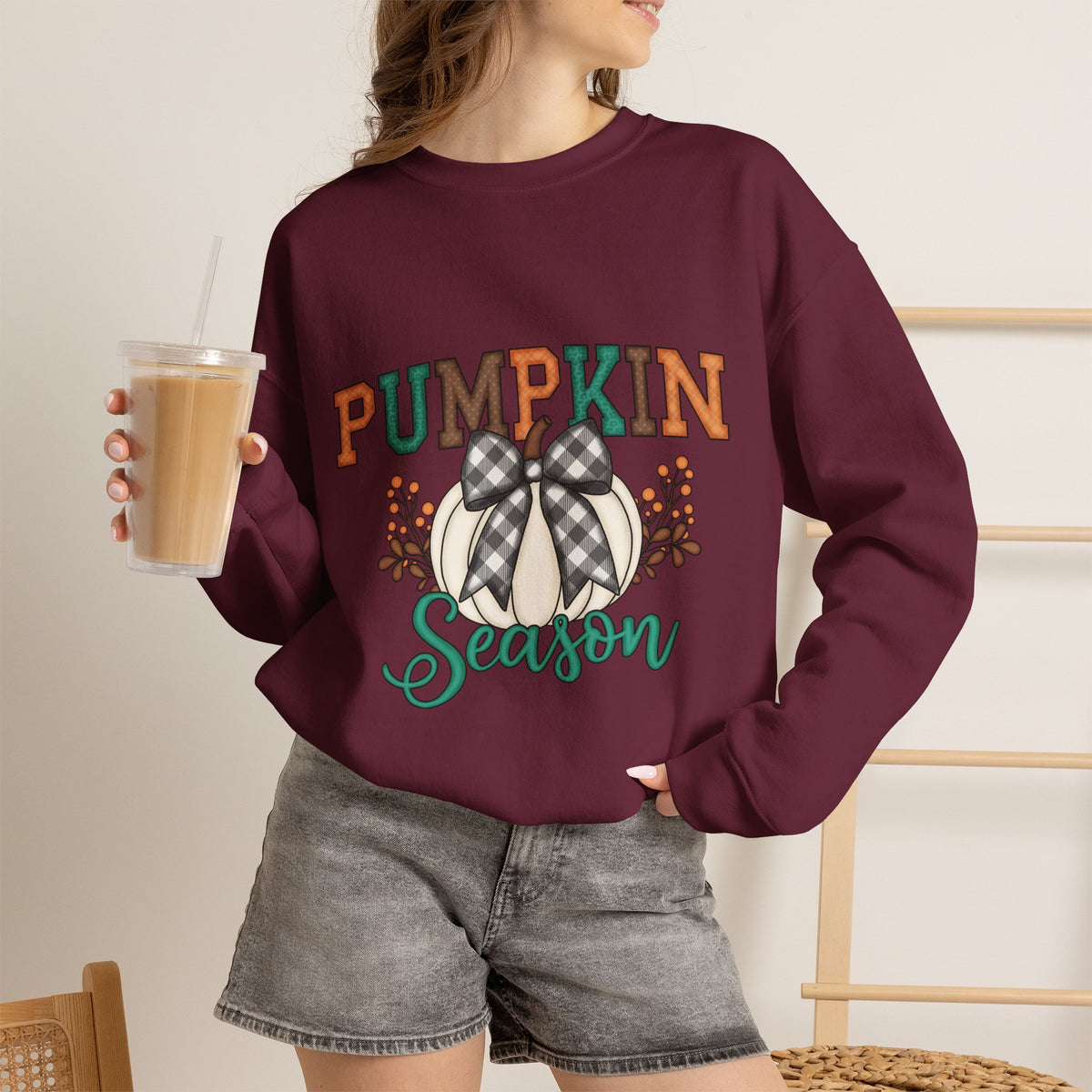 Pumpkin Season Fall Crewneck Sweatshirt