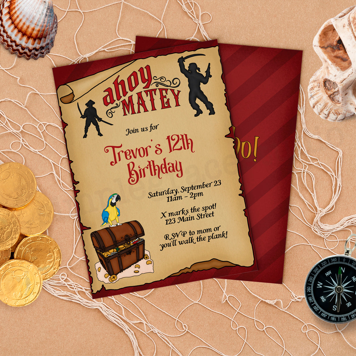 Pirate Party Invitation
