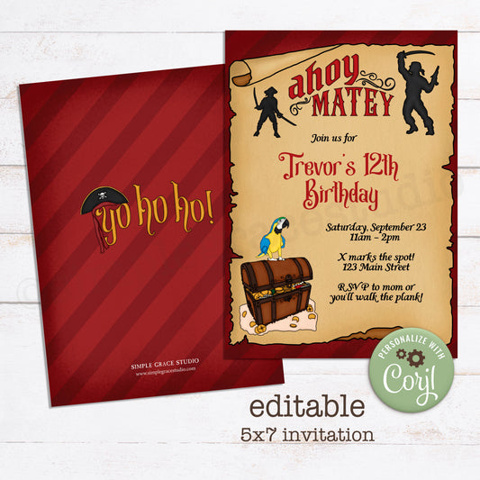 Pirate Party Invitation