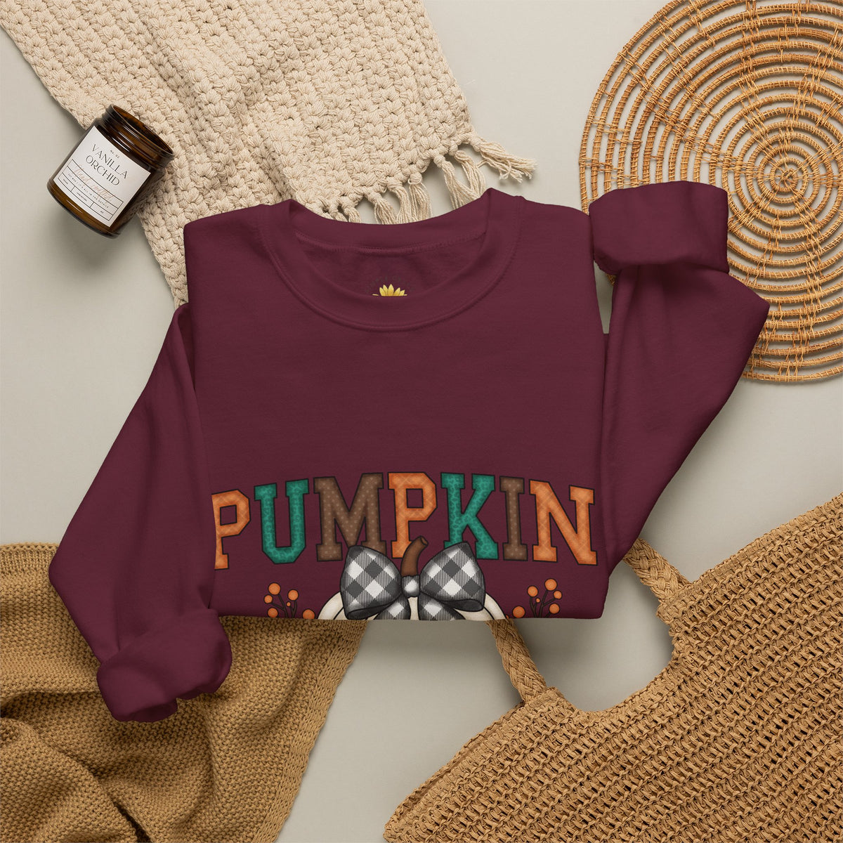 Pumpkin Season Fall Crewneck Sweatshirt