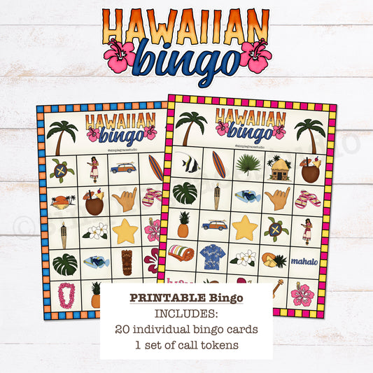 Hawaiian Luau Bingo