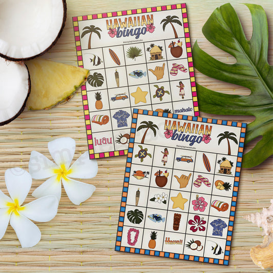 Hawaiian Luau Bingo