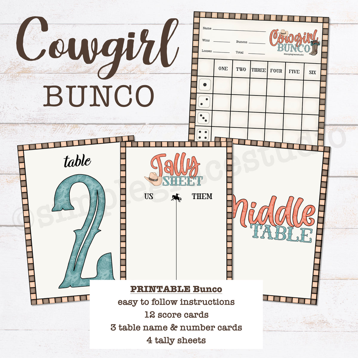 Cowgirl Bunco