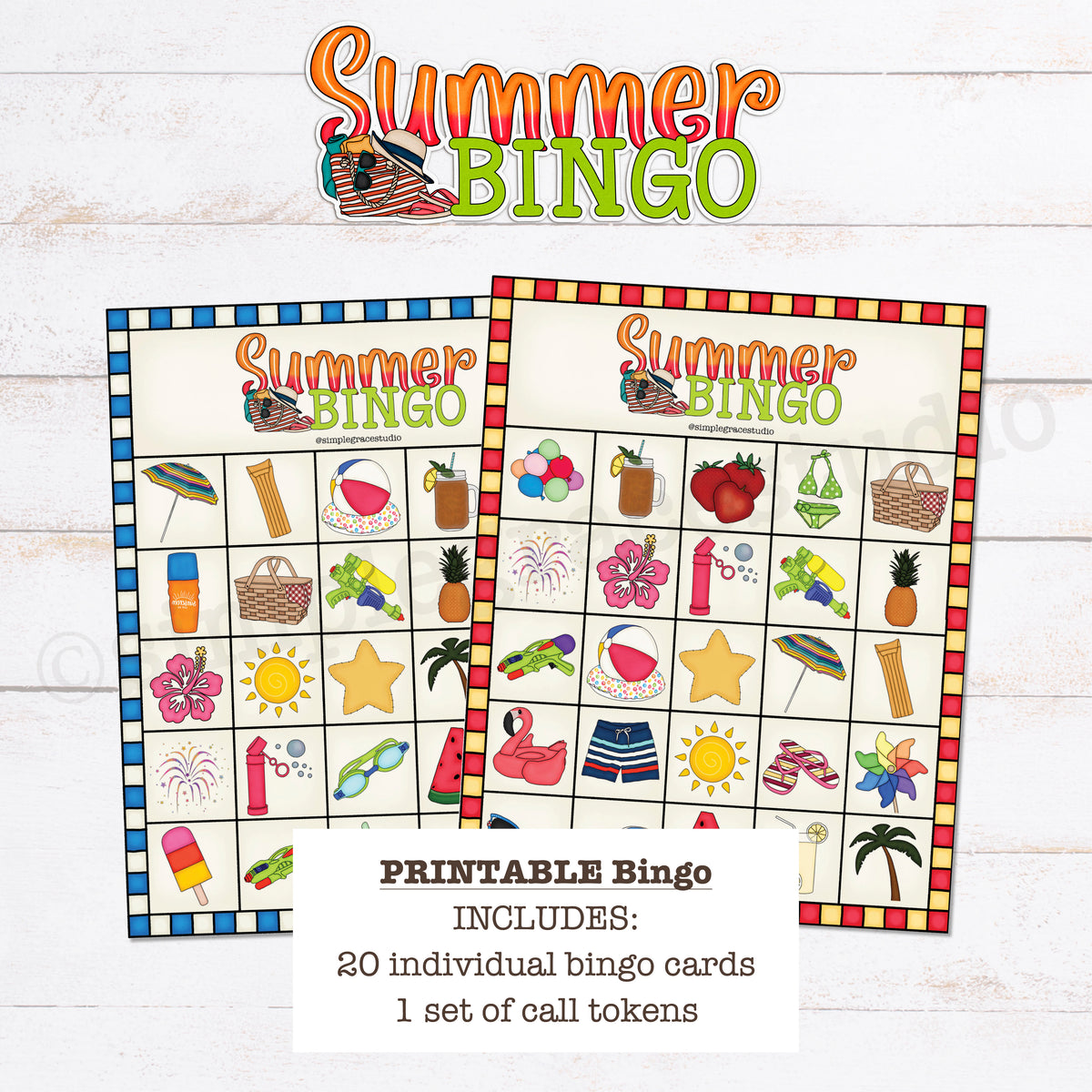 Summer Bingo Game