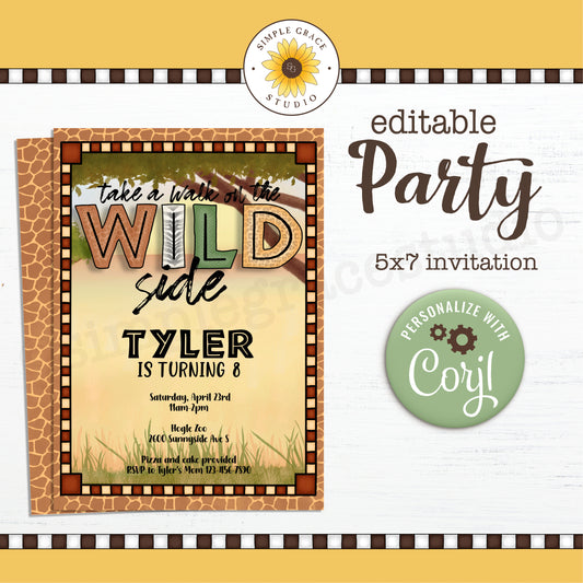 Wild Party Invitation