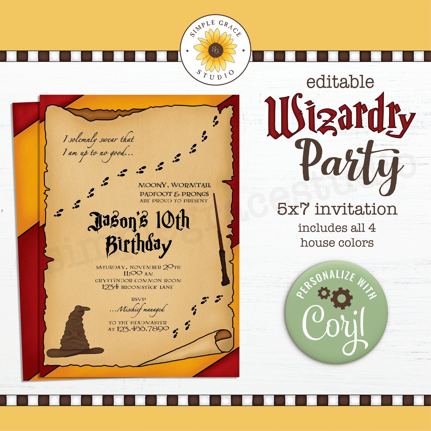 Wizardry Invitation