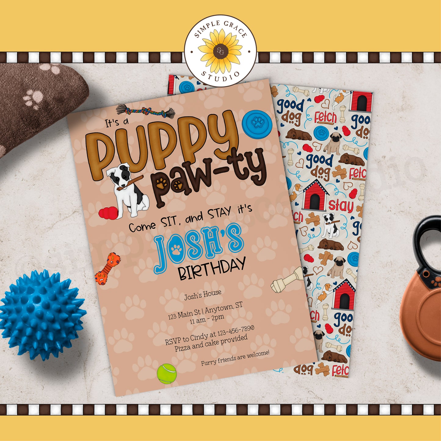 Puppy Party Invitation