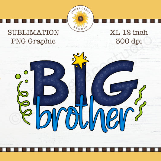 Big Brother Sublimation Clipart